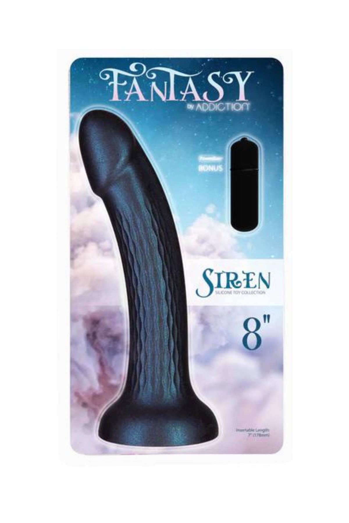 Fantasy Siren Blue Shimmer | Suction Cup Dildo